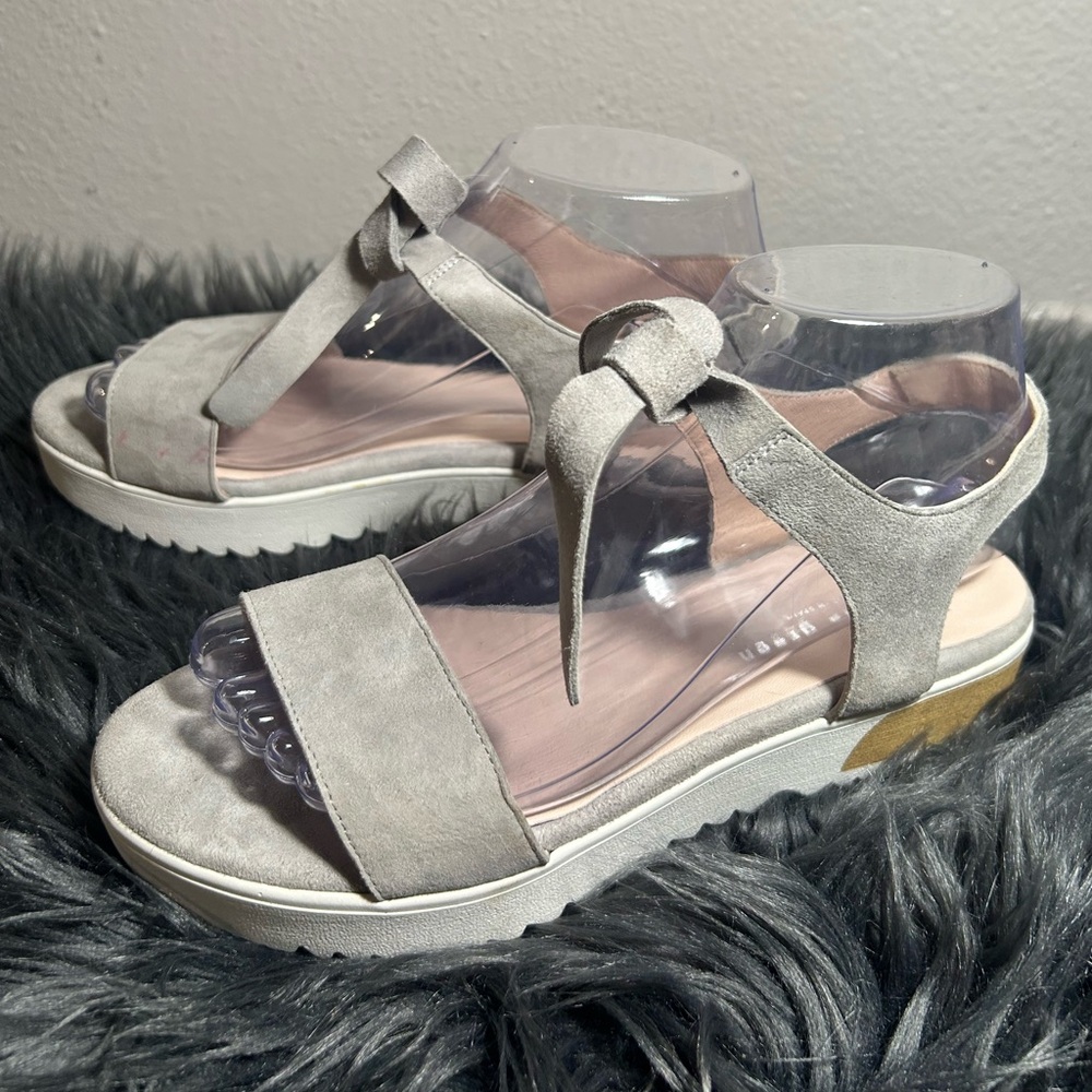 Patricia Green Suede Ankle Strap Sandals Size 37